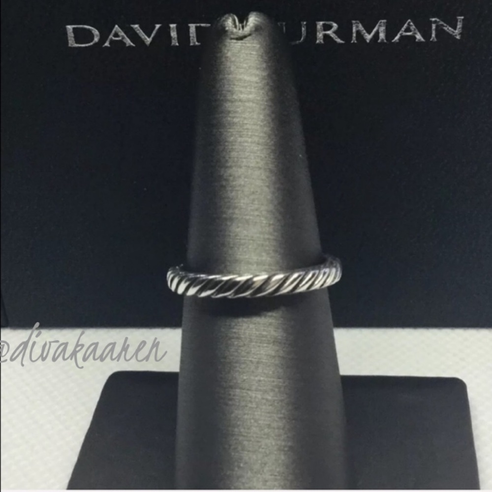 David Yurman Sterling Silver Cable Stackable Ring